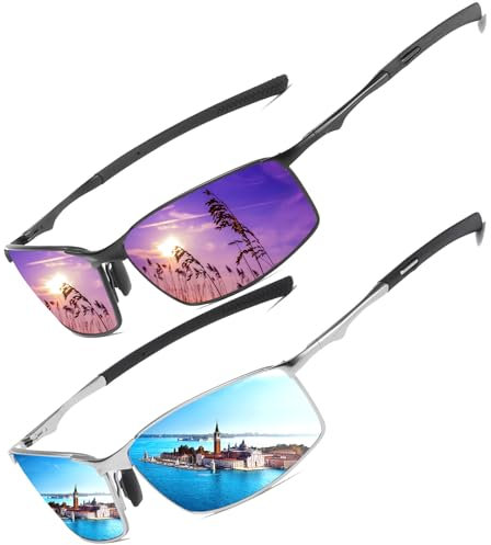 Polarisierte Pilotenbrille Sonnenbrille Herren Damen Freien Leichtgewicht Metallrahmen Angeln Golf Fahren Stilvoll Retro Flieger brille Cat 3 CE