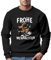 MoonWorks® Sweatshirt Herren Frohe Weihnachten Weihnachtspullover Lustig Dabbing Weihnachtsmotiv Ugly Xmas Sweater Rentier Ski schwarz 3XL