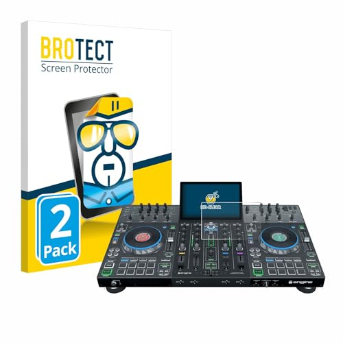 BROTECT 2 Stück Schutzfolie für Denon DJ Prime 4+ Displayschutz Folie Made in Germany, Ultra-Klar