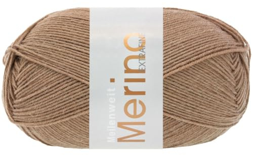 LANA GROSSA Meilenweit 100 Merino extrafine | Hochwertiges Sockengarn, waschmaschinenfest | Handstrickgarn aus 75% Schurwolle & 25% Polyamid | 100g Wolle, Stricken & Häkeln | 420m Garn FB2456