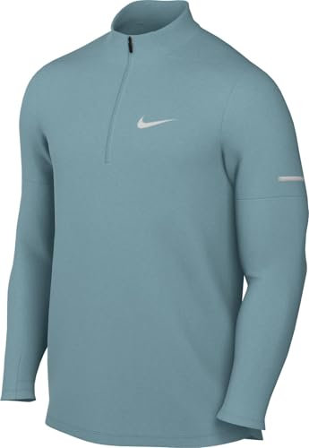 Nike Herren M Nk Df Elmnt Hz Long Sleeve Top, Denim Turq/Reflective Silv, S EU