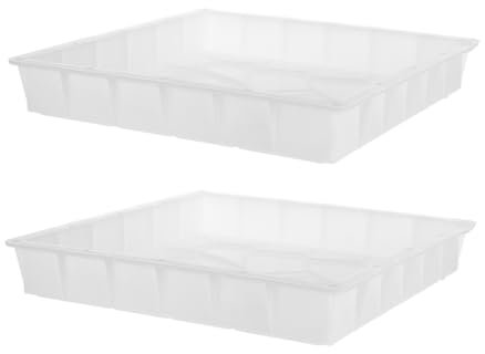 BEBEMOKO 2stücke Wiederverwendbare Betonpflasterform Für Gehwege Schöne Landschaftssteinmuster Für Einfache Herstellung Von Betonplatten Für Gartenprojekte