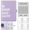 Palmcee 100 Envelope Saving Challenge, Sparbuch für Geld, Geldsparbinder Budget Planner mit A5 Cash Umschläge, Geld Sparen Challenge - Sparen Sie Ganz Einfach 5050 EUR (Lila)
