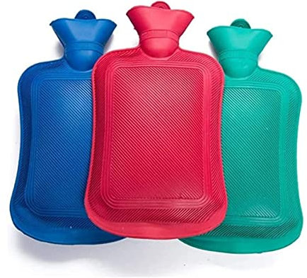 Hot Water Bottle 3 Piece Set Hot Water Bottle Natural Rubber Hot Water Bottle For Pain Relief Neck And Shoulders Back Cosy Nights Hot Water Bottle With Cover(16 * 31 cm)
