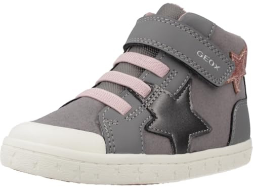 Geox Garçon Fille B Gisli Girl Basket, Gris Rose, 25 EU