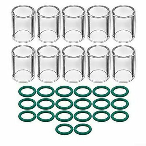 Komplettes Ersatz-Set #10 Glasbecher und Hochtemperatur-O-Ringe für WIG-Schweißbrenner