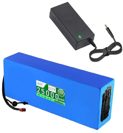 Blivysse Pack de Batteries Lithium-ION 60 V, 60 V 20 Ah, 60 V 12 Ah, 15 Ah, 25 Ah, 30 Ah, pour Moteur de 250 W à 1 500 W avec Chargeur