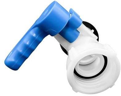 1 STÜCKE DN40 DN50 Kugelhahn 1000L Tonnen Eimer Kunststoff Aluminiumlegierung Integrierter Ventilanschluss Absperrklappensatz Eimerschalteranschluss(DN40)