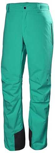 Helly Hansen Insulated Ski Pants - Waterproof Men's Snow Pants - Breathable Cold Weather Gear - Insulated Work Trousers - 466 Signal Green - Large