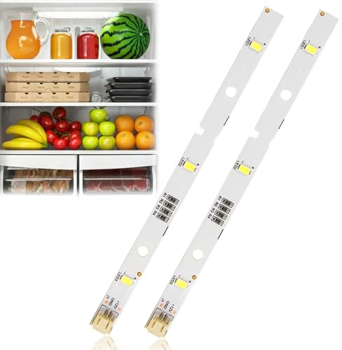 2 Stück LED Kühlschrank Licht für Gorenje RONGSHENG HISENSE Kühlschrank | E349766 MDDZ-162A 1629348 DC12V,LED Lichtleiste,LED Kühlschranklampe,Ersatz Kühlschranklampe Kompatibel