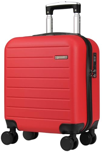 Rocklands® Suitcase for Easyjet Cabin Bag Size 45x36x20, Carry-ons, Small Carry on Suitcase, Lightweight Hand Luggage Underseat 28L (Red, 45 x 36 x 20 cm)