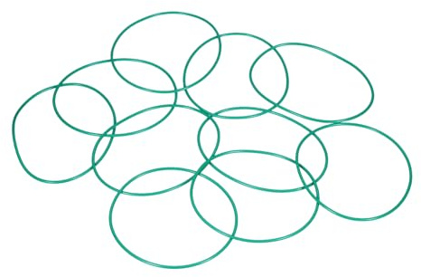 PATIKIL 10 Stück O-Ringe 85 mm Außendurchmesser Metrische Dichtung O Ring | Fluor Kautschuk, 81 mm Innendurchmesser, 2 mm Breite