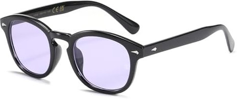 SHEEN KELLY JAY DEPP Occhiali da sole colorati retrò moda donna occhiali da sole rotondi estivi viola