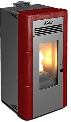 KALOR Pelletofen | Perfecta Maiolica Lucia 8 | 6,3 kW | Bordeaux