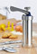 Gravidus Gebäckpresse Aluminium mit 20 Aufsätzen und 4 Spritztüllen für präzises Backen und kreative Verzierung, einstellbare Teigmenge