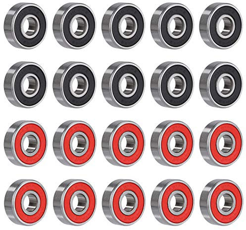 Skateboard Kugellager 608RS Rillenkugellager Deep Groove Ball Bearins Doppelt Geschirmt für Roller Skates Scooter 20 Stück