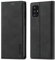 QLTYPRI Hülle für Samsung Galaxy A71, Vintage Matte Handyhülle mit Kartenfach Geld Slot Ständer PU Ledertasche TPU Bumper Flip Schutzhülle Kompatibel mit Samsung Galaxy A71 - Schwarz