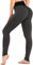RIOJOY Damen Push Up Leggings - High Waist Anti Cellulite Leggins Scrunch Butt Po Lifting Sporthose Yogahose, Schwarz M