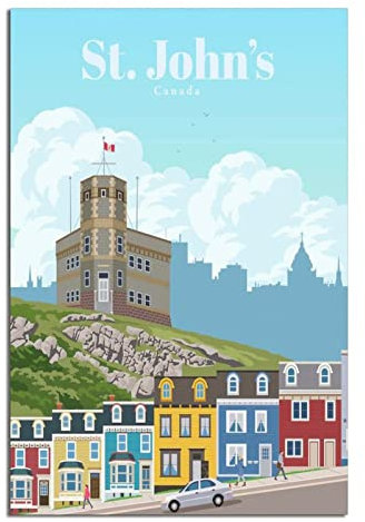 Canada Vintage Reiseposter Gemälde Poster Modern Geschenk Schlafzimmer Dekorativ