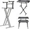 Vaguelly 2 Tier Keyboard Stand - Adjustable Width 45-75cm/16.5-29.5Inch - Iron Extension Second Tier