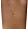 Atentuyi Gold Rose Flower Pendant Necklace - Vintage Boho Floral Dainty Thin Chain Simple Jewelry for Women and Girls