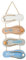 Carteles Madera Decoracion, Letreros Colgantes de Madera, Carteles Madera con Frases, Adorno de Pared de Madera con Chanclas de Playa Náutica, para Colgar en el Cuarto de Baño, Dormitorio 53x22 cm