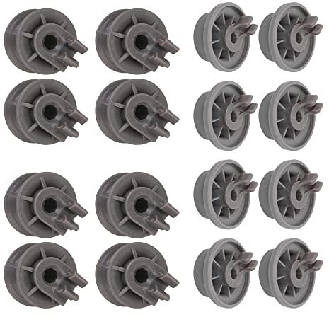 Upper Dishwasher Roller Wheels Lower Rack Wheels Replacement for Bosch