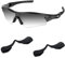 Acefrog Lot de 2 plaquettes de nez améliorées pour Oakley Radar Path, Radar Edge, RadarLock Path, Radar EV Path, Radar EV Pitch, Radar Pace Lunettes de soleil, Anti-glissement, Noir, noir, taille