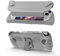 NUHFUFA - Funda protectora con carcasa frontal desmontable para ASUS Rog Ally de 7 pulgadas de mano 2023, cobertura completa con soporte anticaída a prueba de polvo ergonómico (gris)