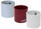 KalaMitica - Lot de 3 Cylindres Magnétiques 6,5 cm - Glace, Rouge, Blanc - Boîtes de Rangement, Porte Marqueurs ou Cache-Pots Aimantés pour Tableau Magnétique Mural