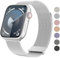 Vancle Armband für Apple Watch 40mm 41mm 38mm 42mmm 44mm 45mm 49mm für Damen Herren, Edelstahl Metall Ersatzarmband mit Verbesserter Magnet für iWatch Series 9 8 7 SE 6 5 4 3 2 1 Ultra, Silber