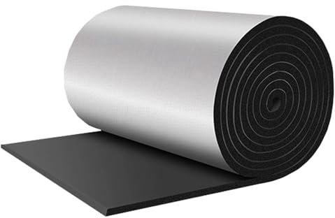 Wand Isolierung Gegen Feuchtigkeit Wärmeschutzmatte Selbstklebend Schalldämmungsmatten Hitzeschild Thermo Isolierung Isolierfolie Dämmfolie, für Fußböden, Dächer, Garagentore, Wohnwagen, 5mm Dicke ( S