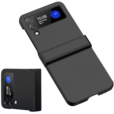 Cover Per Samsung Galaxy z Flip 3 5G, Pieghevole Stabile Ultrasottile Leggero Antiradiazioni Protezione Completa Per Telefoni Cellulari Antigraffio Antivibrazione (nero)