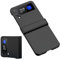 Cover Per Samsung Galaxy z Flip 3 5G, Pieghevole Stabile Ultrasottile Leggero Antiradiazioni Protezione Completa Per Telefoni Cellulari Antigraffio Antivibrazione (nero)