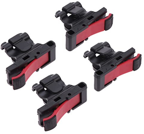 LABRIMP Mobiler Gamecontroller 4 Stück Metall Induktions Trigger Gamepad Griff Zieltaste Für Handyspiele Schwarz Rot