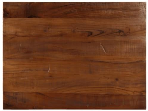 vidaXL Tischplatte, Holzplatte Rechteckig, Massivholzplatte für Tisch Esstisch Couchtisch, Ersatztischplatte, 90x50x2,5cm Altholz Massiv