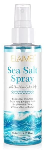 Sea Salt Spray for Hair Men, Sea Salt Spray for Texturizing and Volumizing, Salt Spray for Hair Men Women Natural Textured Finish, 150 ml