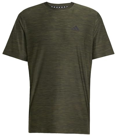 adidas Men's Train Essentials Stretch Training Tee, Night Cargo Mel./Black, XL