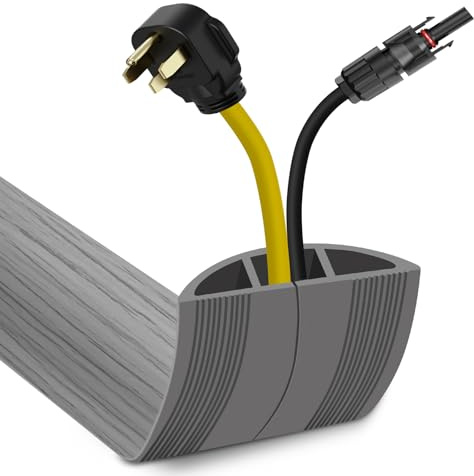 Passe Cable Sol Cache Cable Sol 3m Sol Facile à Couper pour la Maison, Le Bureau, l'École, Les Concerts