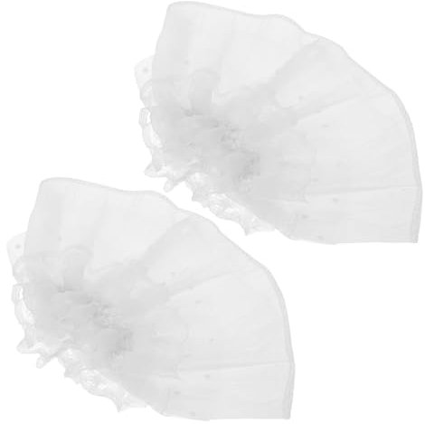 HORIALENCE Abnehmbare Lolita-handgelenkmanschetten 2 Stück Elegante Falsche Ärmel Für Frauen Spitzenmanschetten Glockenärmel-design Für Die Hochzeit