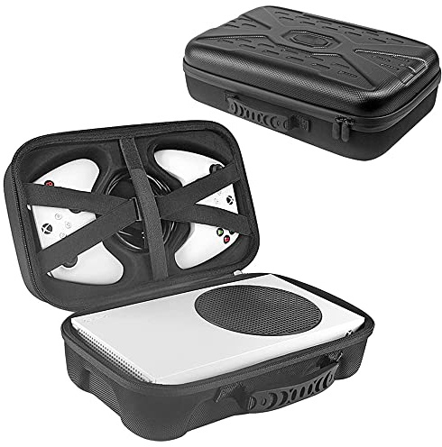 Fanxinzttc Travel Case for Xbox Series S Console, Hard Carrying Case for Xbox Series S Game Console, Controller and Gaming Accessories (Case Only)