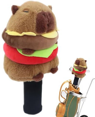 S per mazze da golf | Involucro con forma divertente di animale Capibara,Plush Antigraffio per Driver da Golf - per Uomini Donne Principianti Putter Driver Interno Esterno
