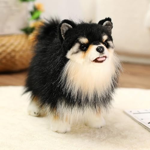 Xiyocadt Kuscheltier Chihuahua,35cm Süßes Hund Plüschtier,Realistisch Chihuahua Stofftier Spielzeug,Plüschwelpen Puppen Als Begleittier,Geschenke Für Kinder Und Hundeliebhaber,Wohnzimmer (A)