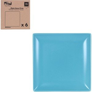 LA Mediterranea Plato Llano Azul Claro 21cm Elite