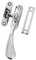 Carlisle Brass Victorian Spoon End Window Casement Fastener Handle Reversible + Screws (Polished Chrome)