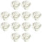 Weiß 12PCS Keramik-Rosen-Blumen-Knopf Porzellan Rose Möbelknopf Möbelknöpfe Griff Knopf Dekoraktion Schrankgriff Türgriffe Möbelgriffe Möbelknauf von Creatwls