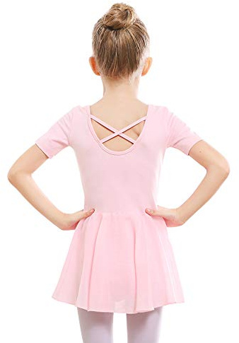 Stelle Ballet Leotards for Girls Dance Dress Criss-Cross Back (BP,4-5T)