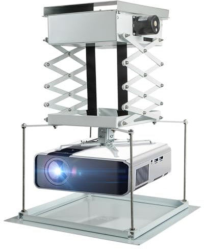 CGOLDENWALL Projecteur Support Motorisé Support de Montage Réglable Double Moteurs avec Plaque de Fixation Charge Maximale 44lb