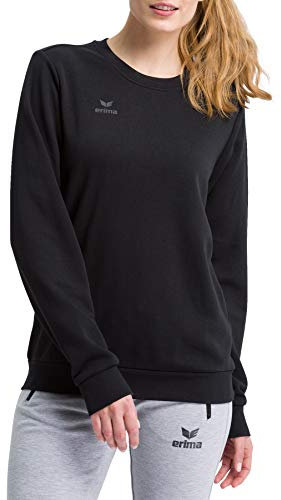 Erima Erwachsene Basic Sweatshirt (2072029), schwarz, XL