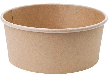 Fiesta Compostable Round Kraft Salad Bowl - 500ml 18oz (Pack 300)